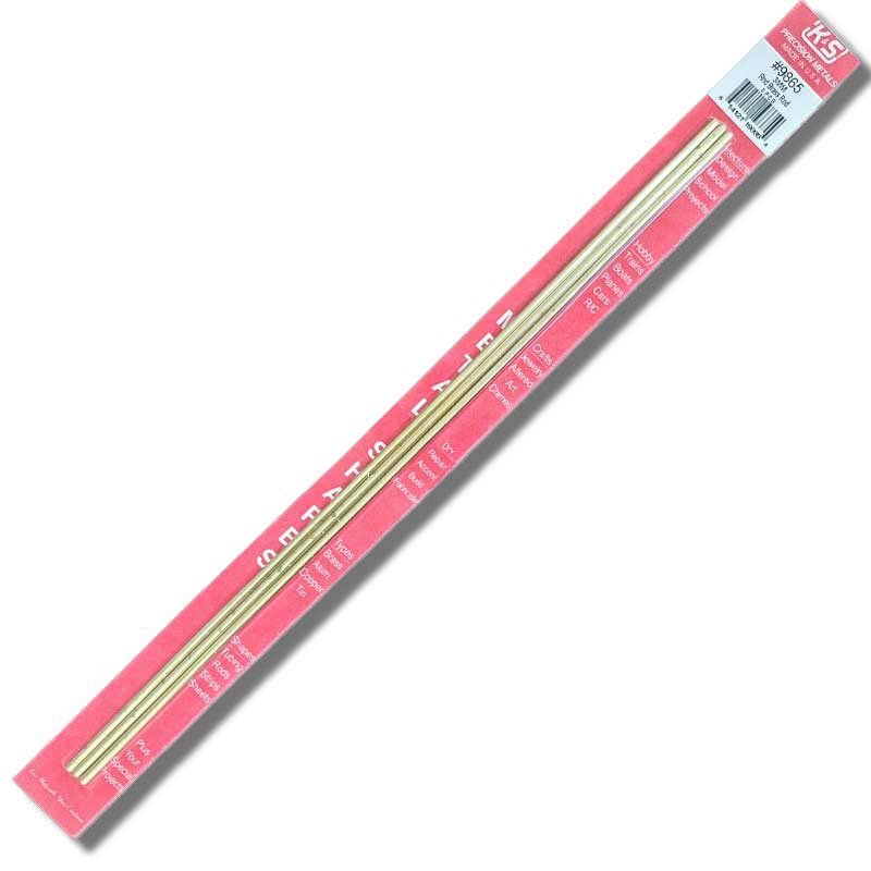 K & S Metal 3mm Brass Round Rod L300mm (3pk) 9865