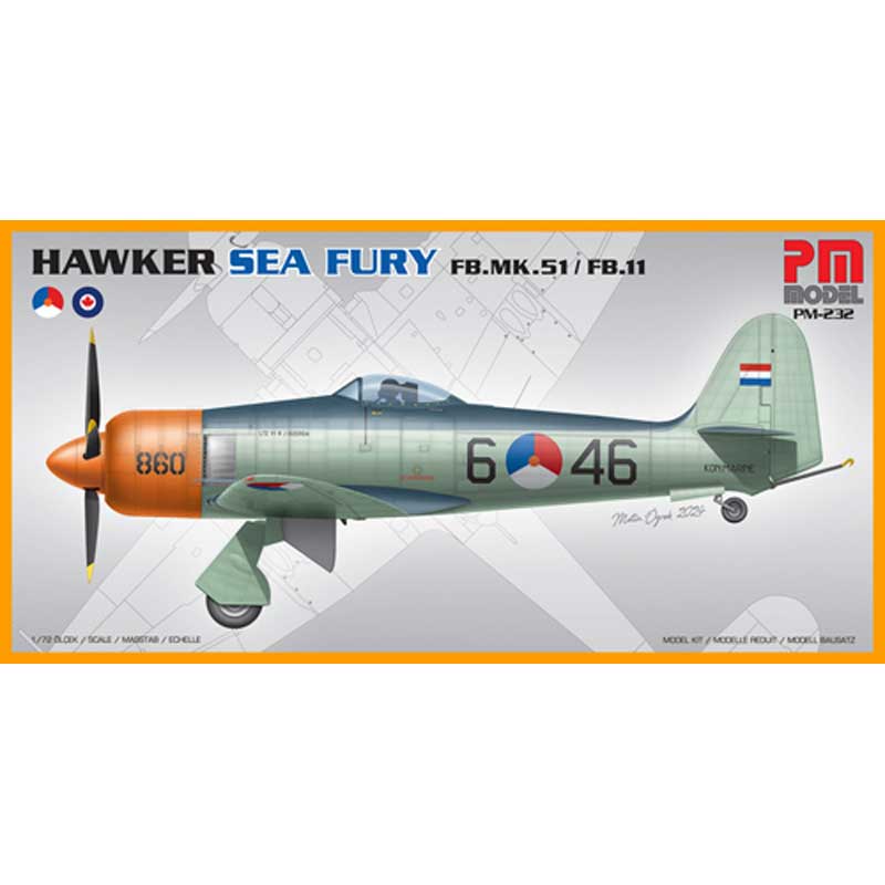 1/72 Hawker Sea Fury FB-51 Dutch Navy/FB-11 Canadian Navy PM Model PM232