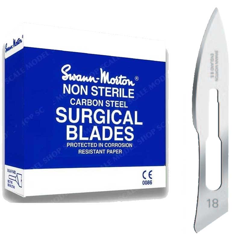 Swann Morton  No.18 Scalpel Blades (100 Pack) 0123