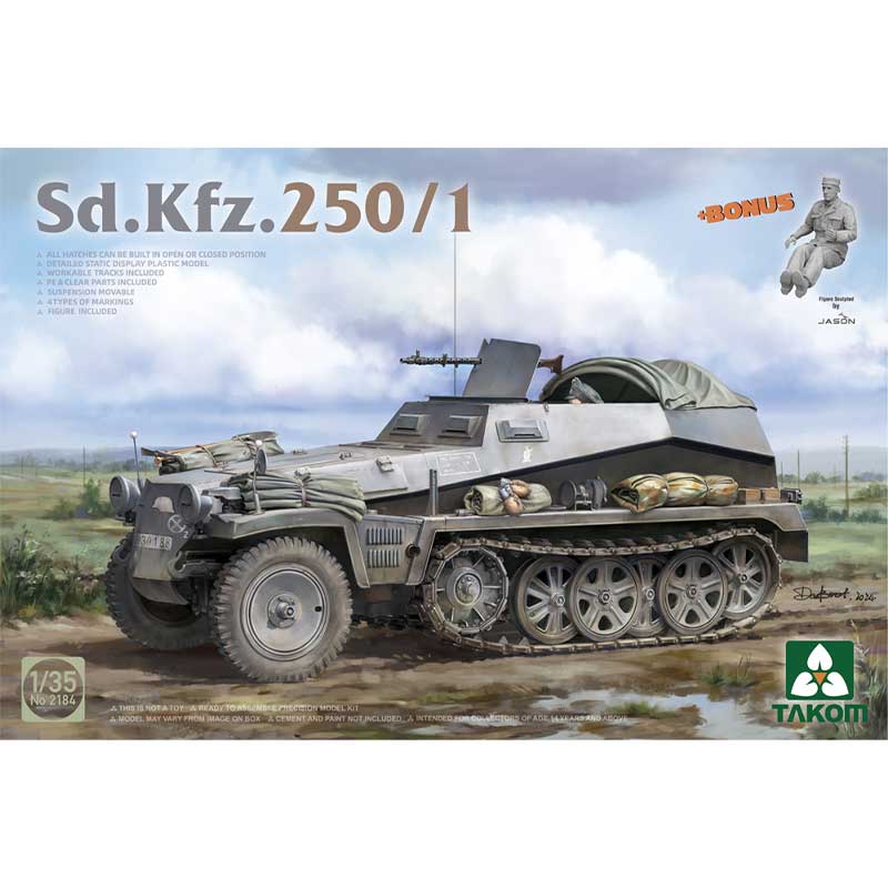 Takom German WWII Sd Kfz 250/1 Half-track (1/35) 02184