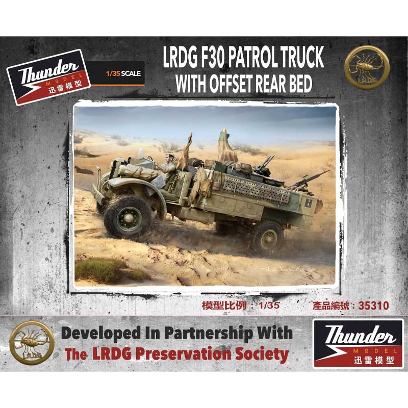 Thunder Model LRDG F30 Patrol Truck with Offset Rear Bed (1/35) 35310