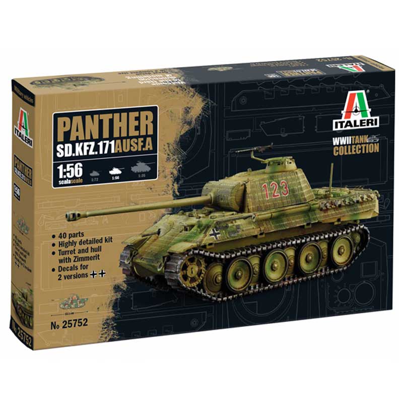 Italeri Panther Sd.Kfz.171 Ausf. A (1/56) W25752