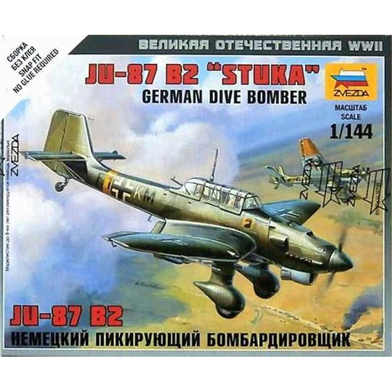 Zvezda German Dive Bomber Snap Kit (1/144) 6123