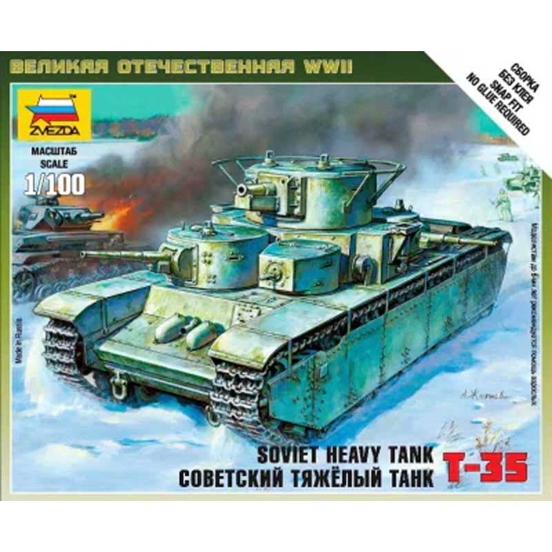 Zvezda Soviet Tank T-35 (1/100) 6203