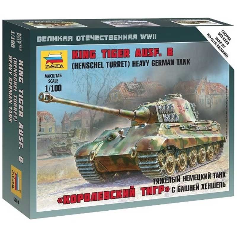 Zvezda Sdkfz 182 King Tiger Henschel (1/100) 6204