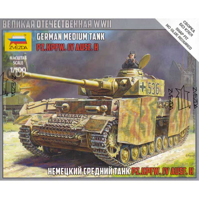 Zvezda Panzer Iv Ausf H (1/100) 6240
