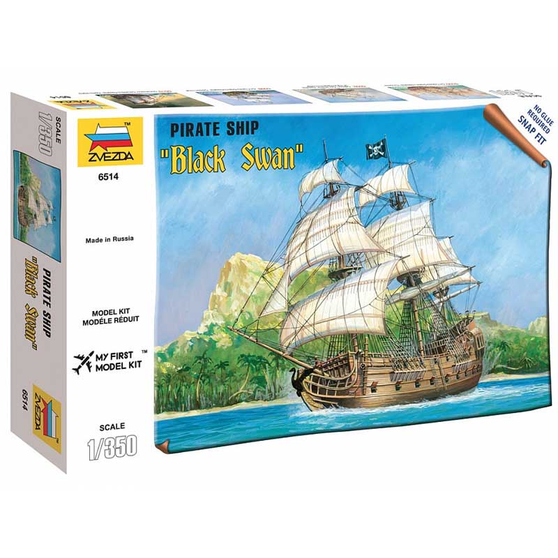 Zvezda Pirate Ship Black Swan (1/350) 6514