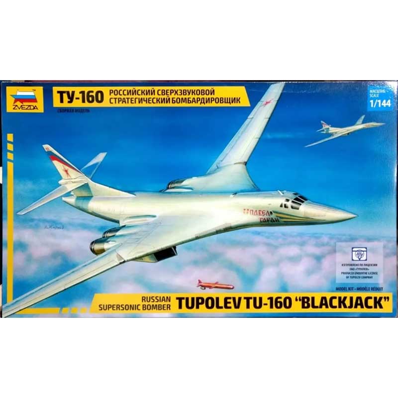 Zvezda Tupolev Tu-160 Blackjack Russian Strategic Bomber (1/144) 7002