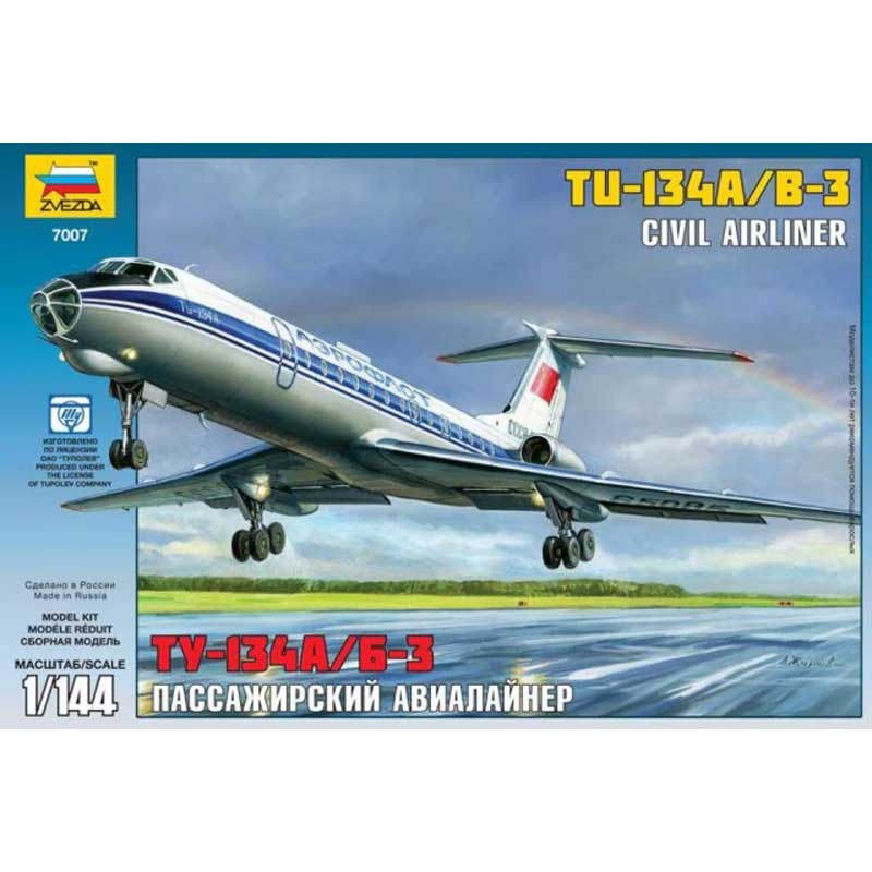 Zvezda Tupolev Tu-134B (1/144) 7007