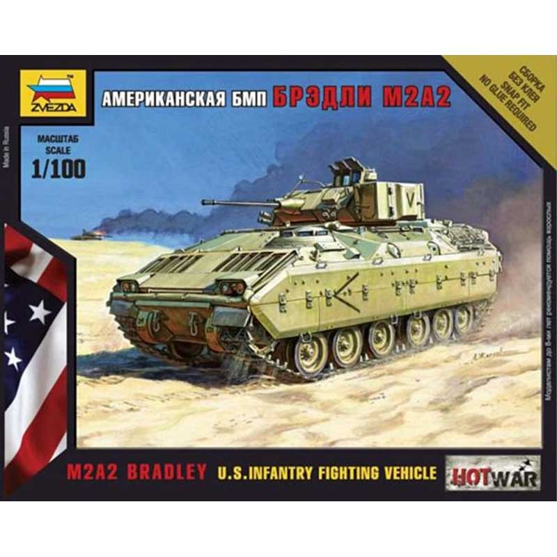 Zvezda M2A2 Bradley U.S. Infantry Fighting Vehicle (1/100) 7406