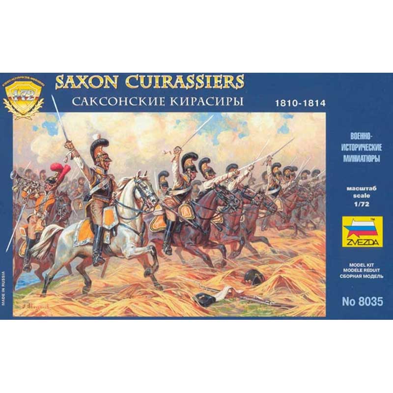 Zvezda Saxon Cuirassiers Napoleonic Wars 1810-1814 (1/72) 8035