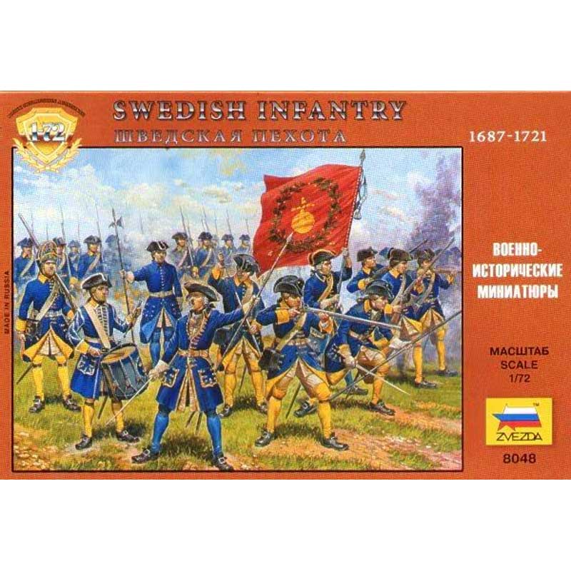 Zvezda Swedish Infantry 1687-1721 (1/72) 8048
