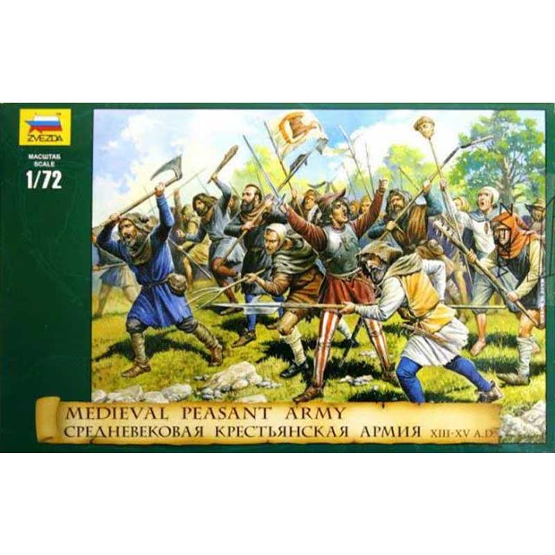 Zvezda Medieval Peasant Army XIII-XV centuries AD (1/72) 8059