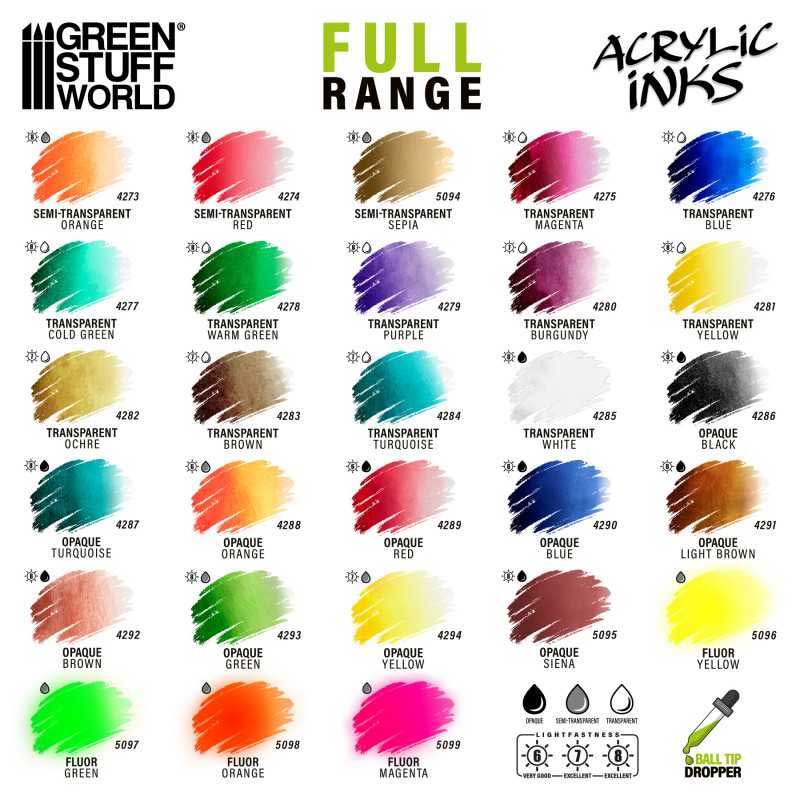 Green Stuff World - Fluorescent Acrylic Ink - Magenta
