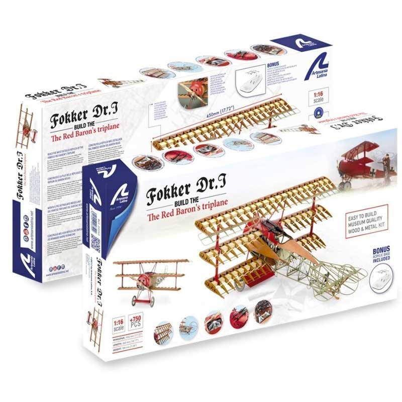 1/16 Fokker Dr.1 Artesania Latina 20350 *Damaged Box*