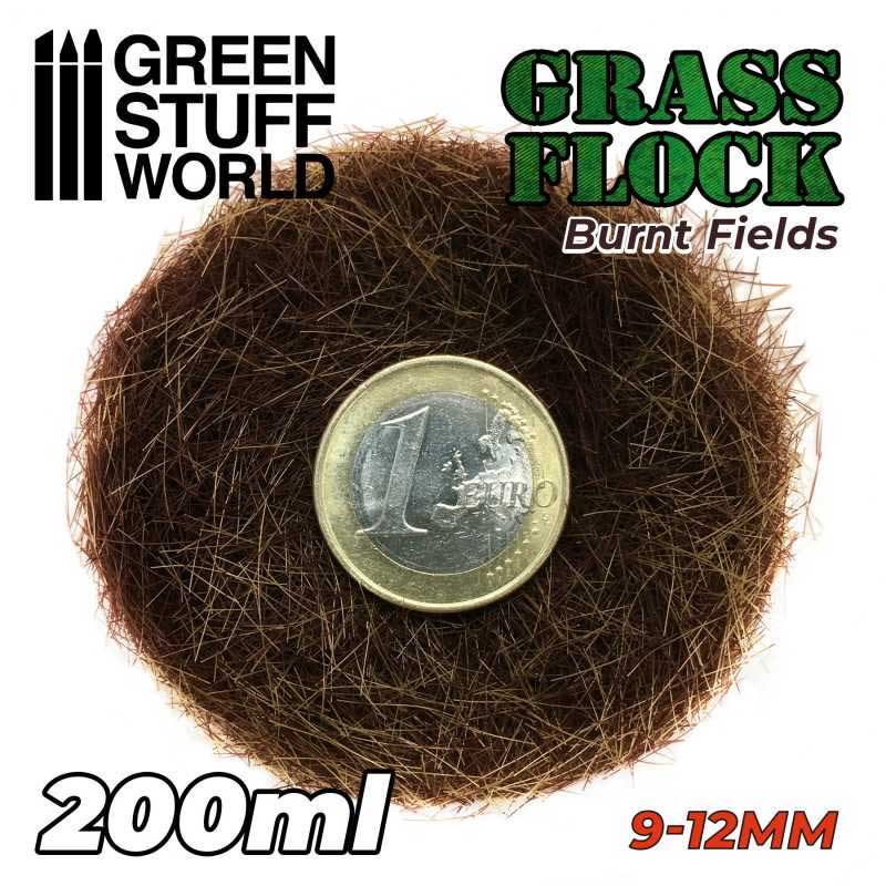 Green Stuff World - Static Grass Flock Burnt Fields (9-12mm) (200ml)