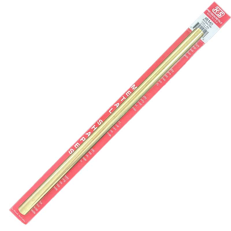 K & S Metal 17/32" o.d. Round Brass Tube (1pk) K and S Metals 8140
