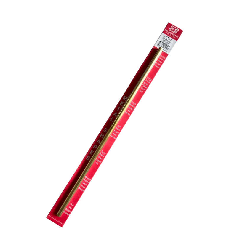 K & S Metal 9/32" o.d. Round Brass Tube (1pk) K and S Metals 8132