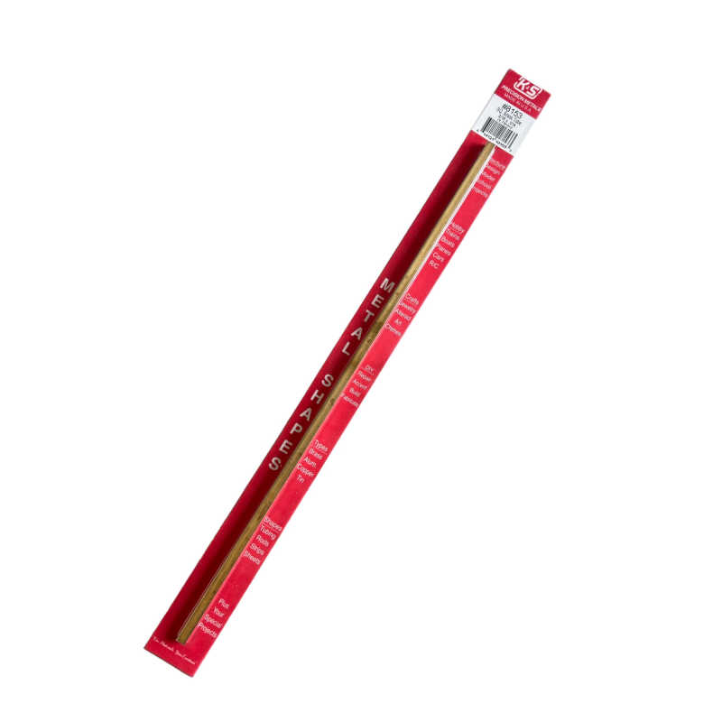 K & S Metal 3/16" o.d. Square Brass Tube (1pk) K and S Metals 8153