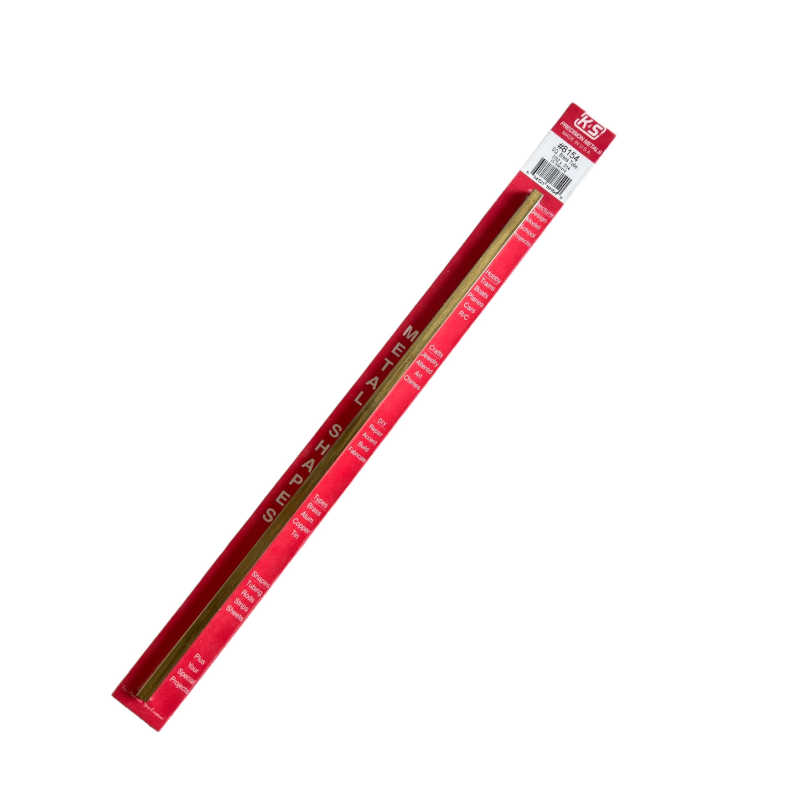 K & S Metal 7/32" o.d. Square Brass Tube (1pk) K and S Metals 8154