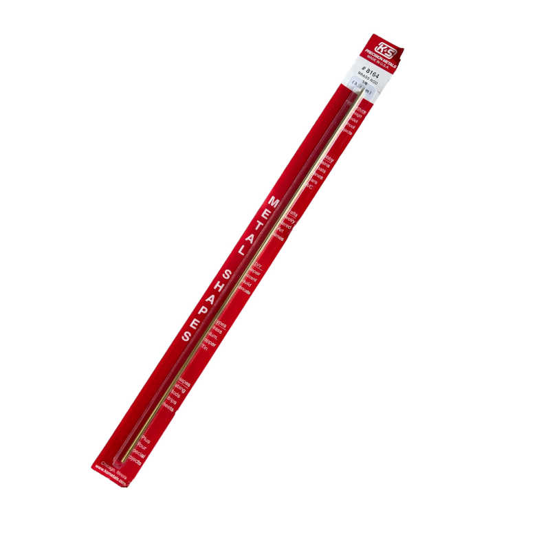 K & S Metal 1/8" Solid Brass Rod (1pk) K and S Metals 8164