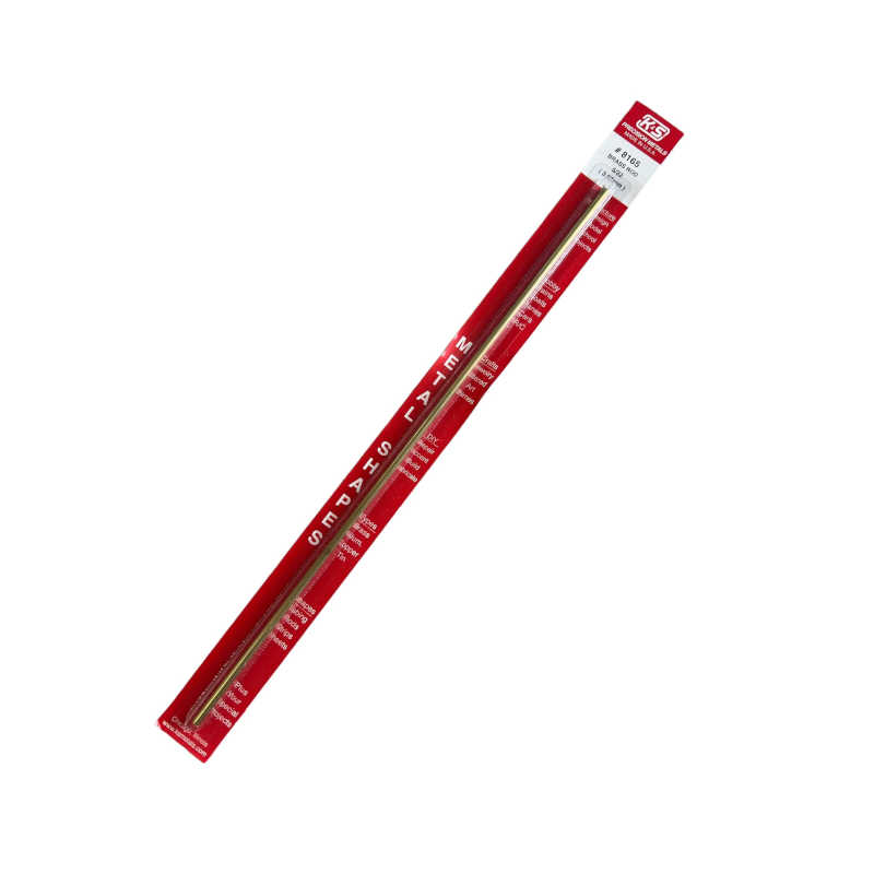 K & S Metal 5/32" Solid Brass Rod (1pk) K and S Metals 8165