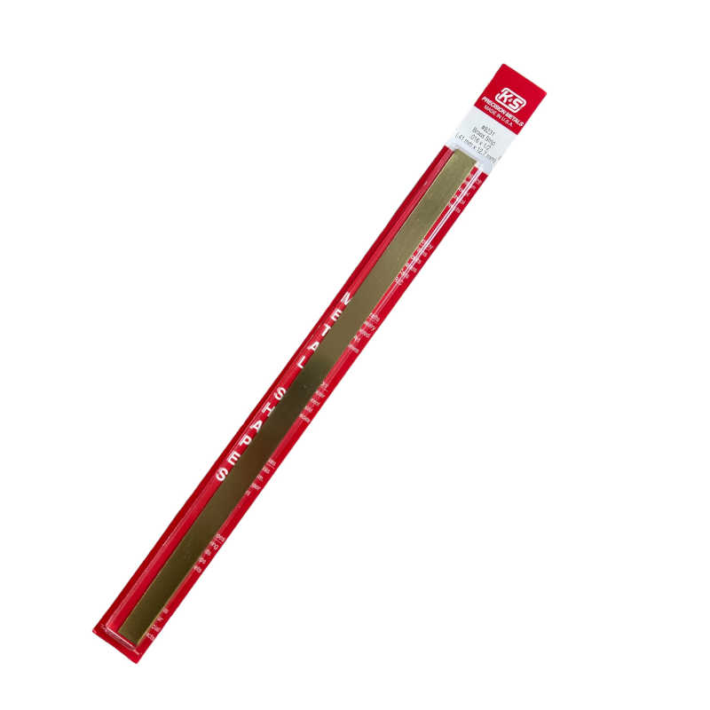 K & S Metal .016 x 1/2" Brass Strip (1pk) K and S Metals 8231