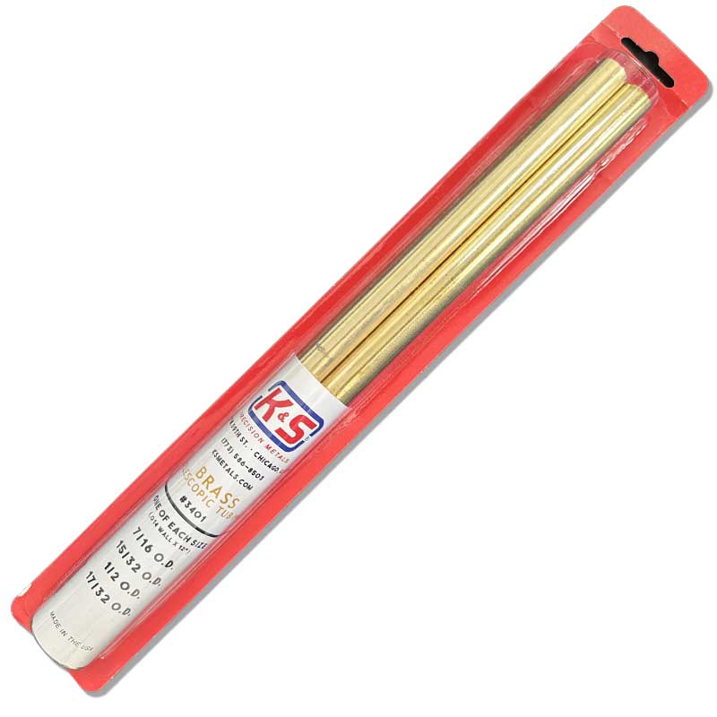 K & S Metal Brass Telescopic Tubing (Medium) K and S Metals 3401