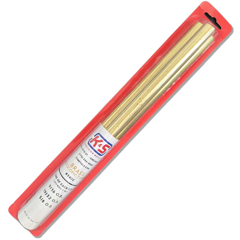 K & S Metal Brass Telescopic Tubing (Large) K and S Metals 3402
