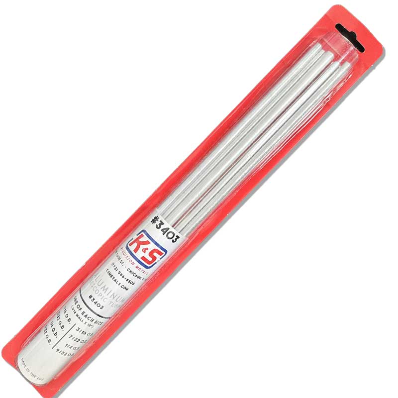 K & S Metal Aluminum Telescopic Tubing K and S Metals 3403