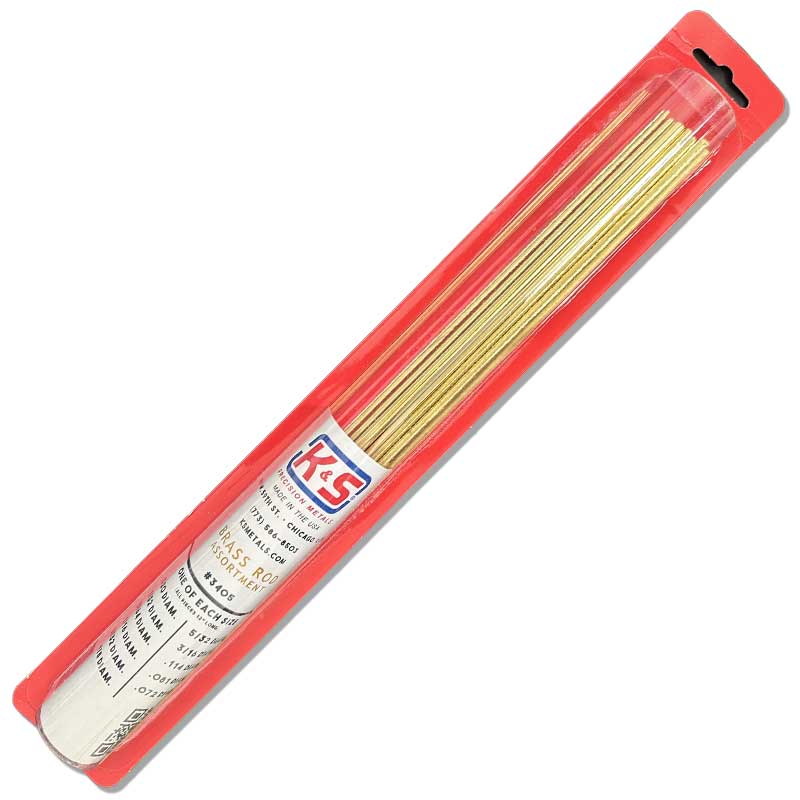 K & S Metal Brass Rod Assortment K and S Metals 3405