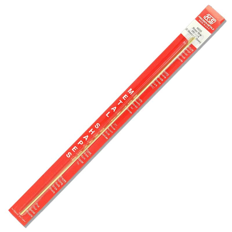 K & S Metal .090 x .250" Brass Strips (1pk) K and S Metals 8225