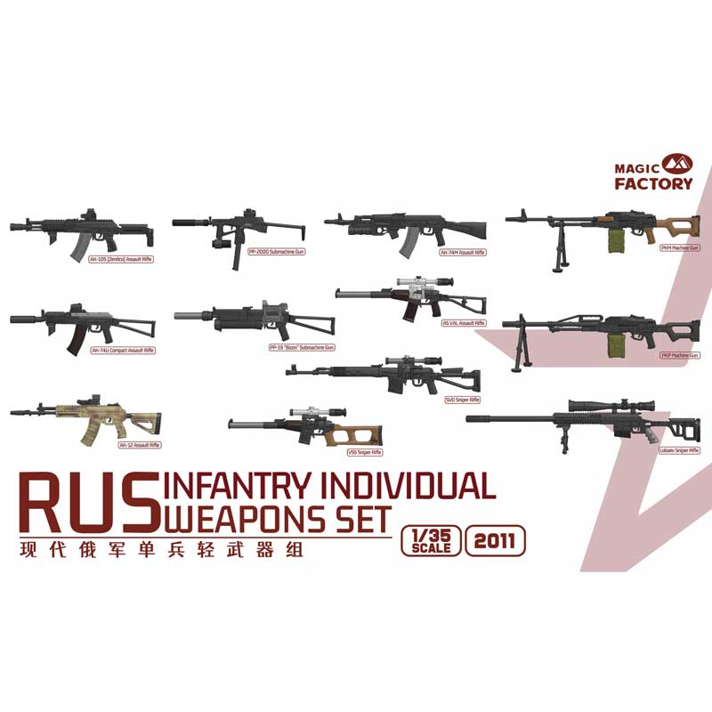 Magic Factory Models RUS Infantry Individual Weapons Set (1/35) 2011