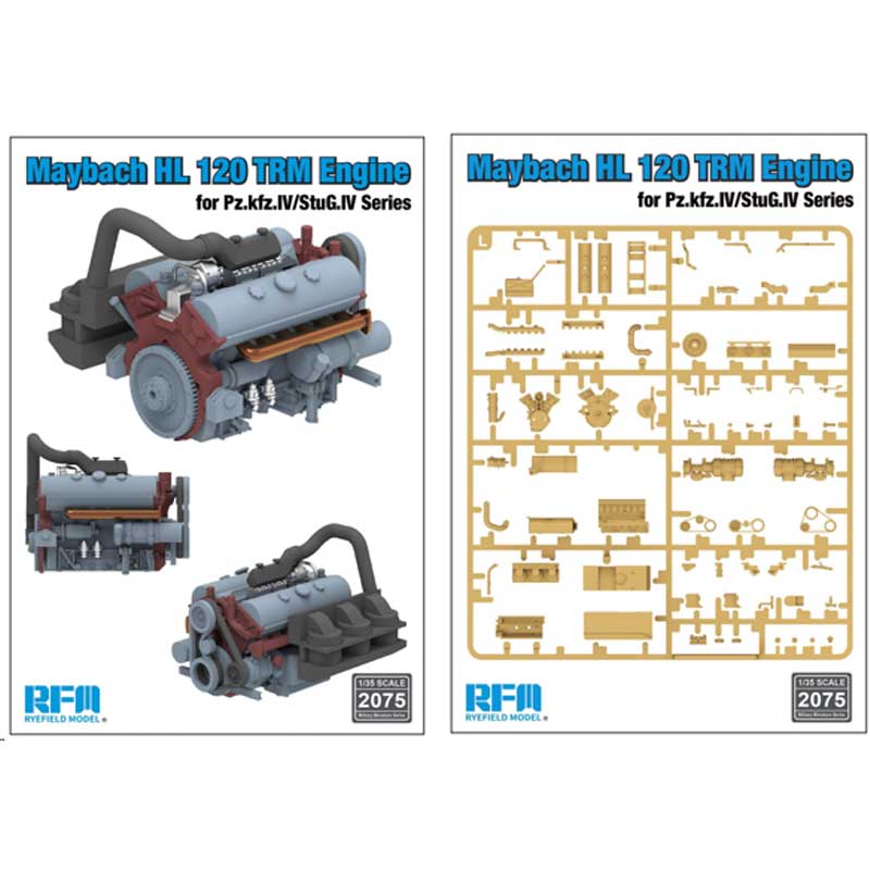 Rye Field Models Maybach HL 120 TRM Engine (1/35) RM2075