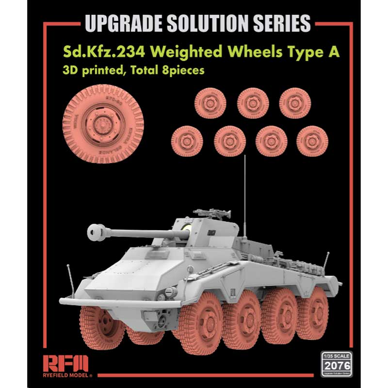 Rye Field Models 3D Printed Road Wheels for Sd.Kfz.234/4 (1/35) RM2076