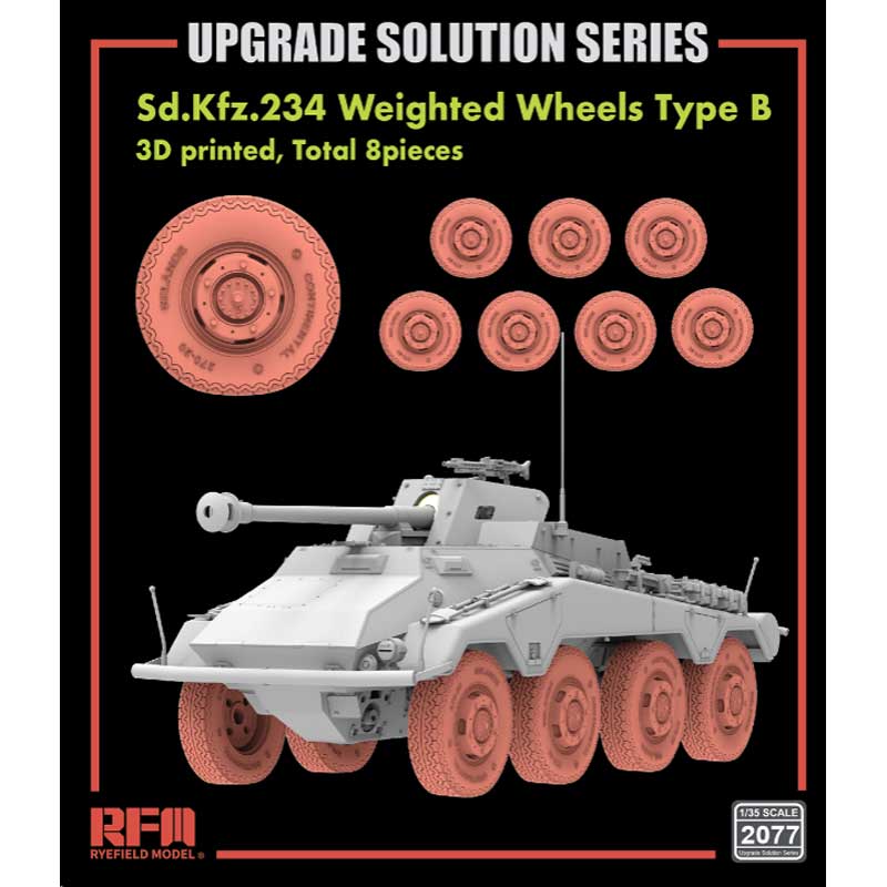 Rye Field Models 3D Printed Road Wheels for Sd.Kfz.234/4 Type B (1/35) RM2077