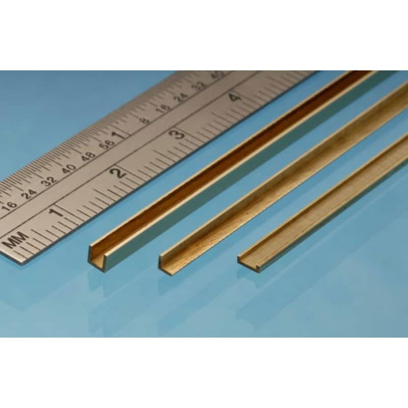 Albion Alloys Brass U Channel (4.0mm) (1pk) UC4