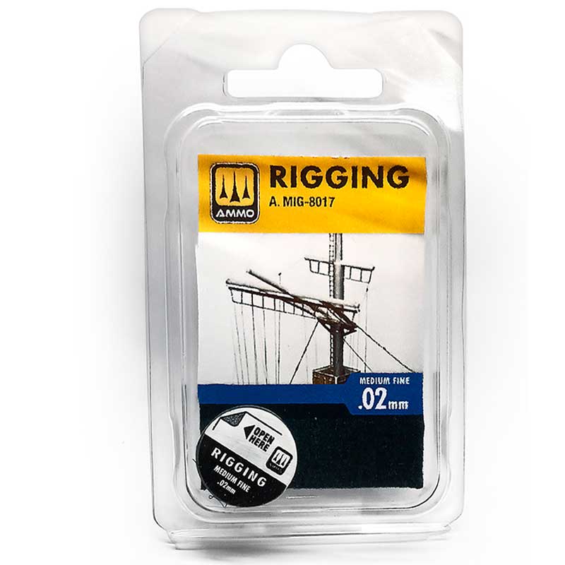 0.02mm Rigging Medium Fine Ammo Mig 8017