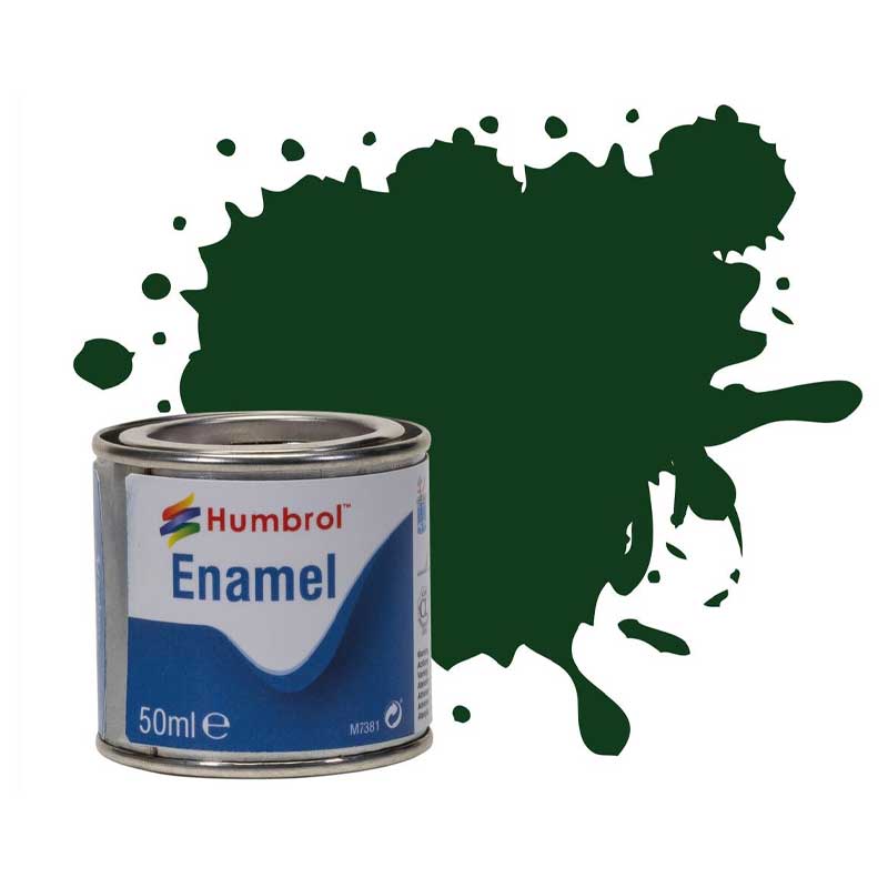 Humbrol Enamel No.3 Brunswick Green - Gloss (Tinlet No.2) (50ml) AQ0003