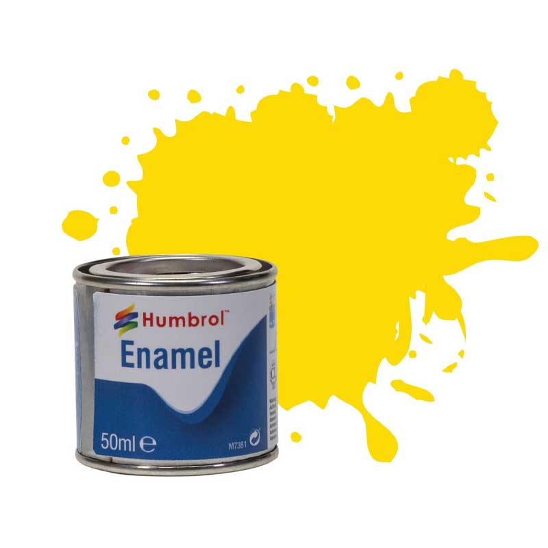Humbrol Enamel No.69 Yellow - Gloss (Tinlet No.2) (50ml) AQ0069