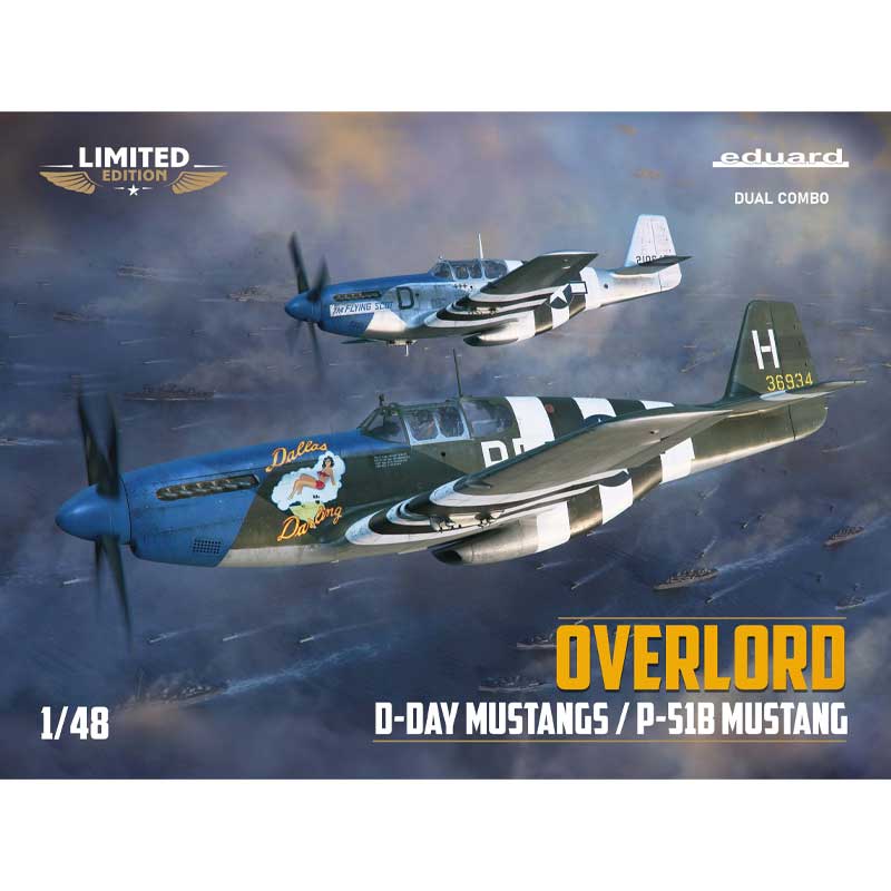 Eduard Overlord D-Day Mustangs / P-51B Mustang Limited Edition Dual Combo (1/48) 11181