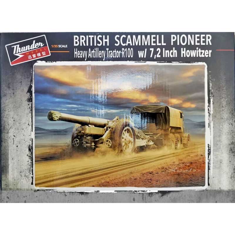 1/35 British Scammell Pioneer R100 Tractor & 7.2” Howitzer Thunder Model 35212 *Damaged Box*
