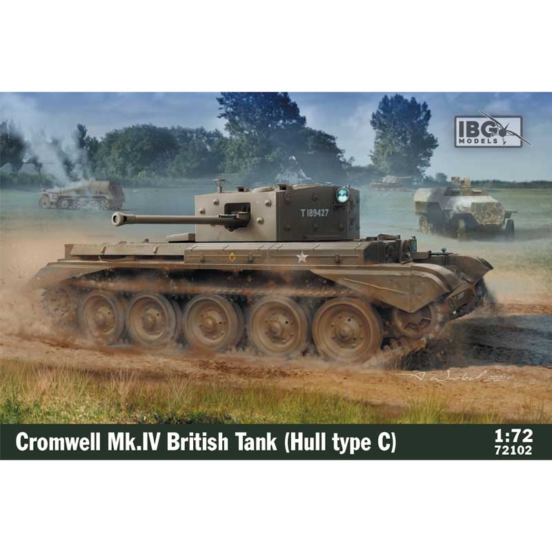 1/72 Cromwell Mk.IV British Tank (Hull type C) 72102 IBG Models *Damaged Kit*