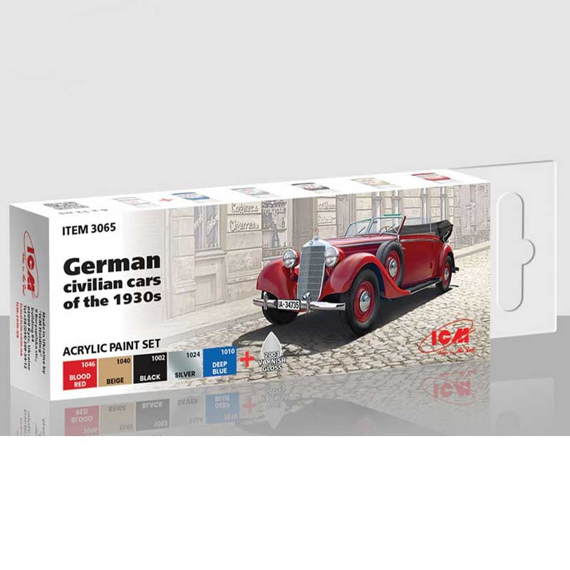 ICM Paint Set - German Civilian Cars of the 1930's  3065
