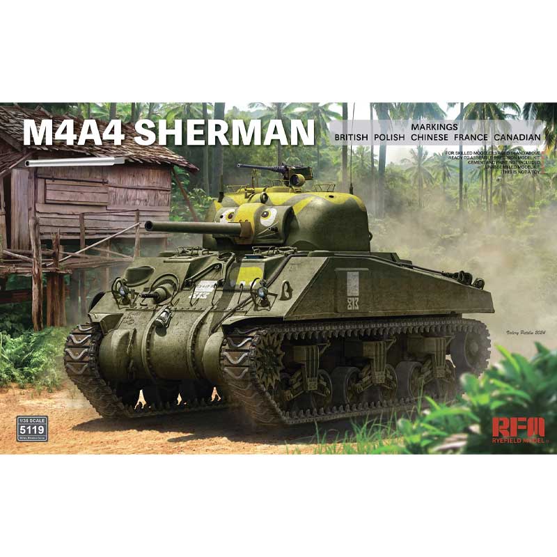 Rye Field Models M4A4 Sherman Medium Tank (1/35) RM5119