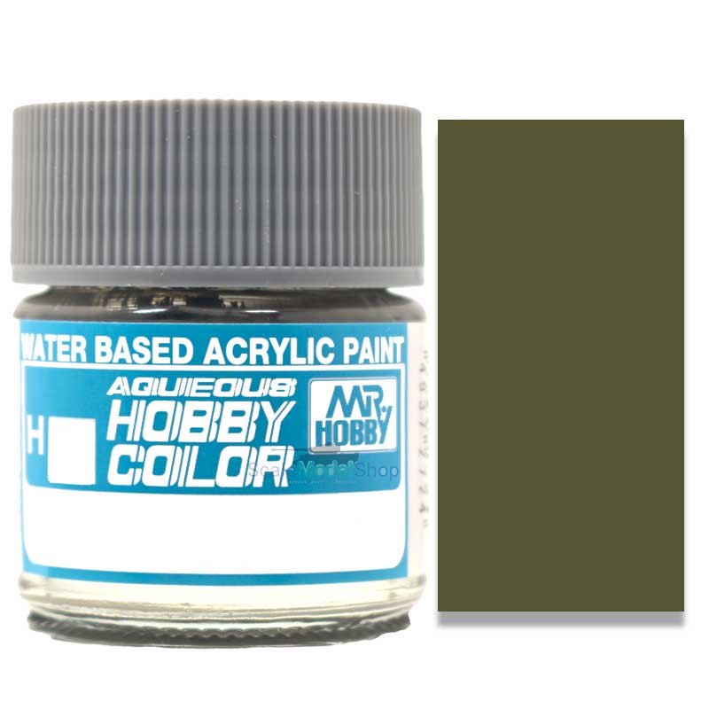 Mr Hobby Aqueous - RLM80 Olive Green Semi-Gloss (10ml) H-420