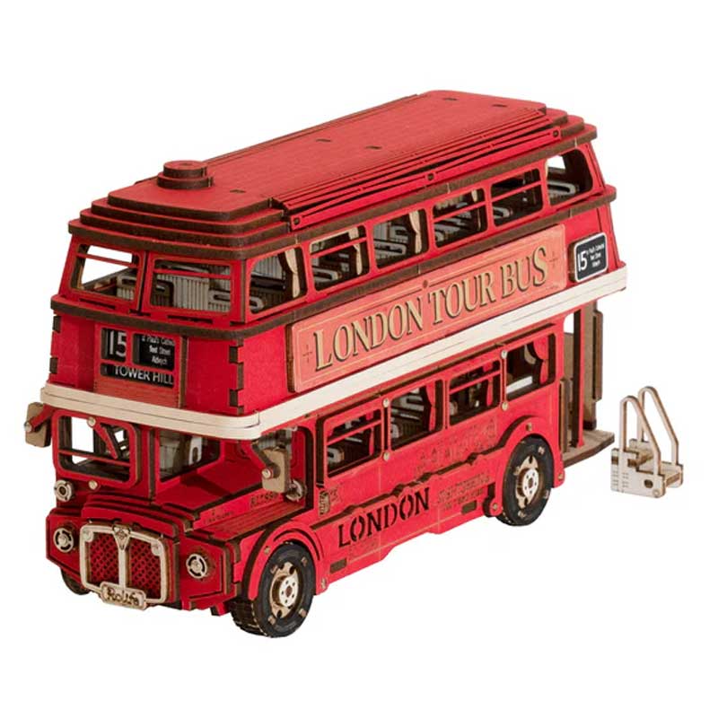 London Tour Bus 3D Wooden Puzzle TGM02 Rolife