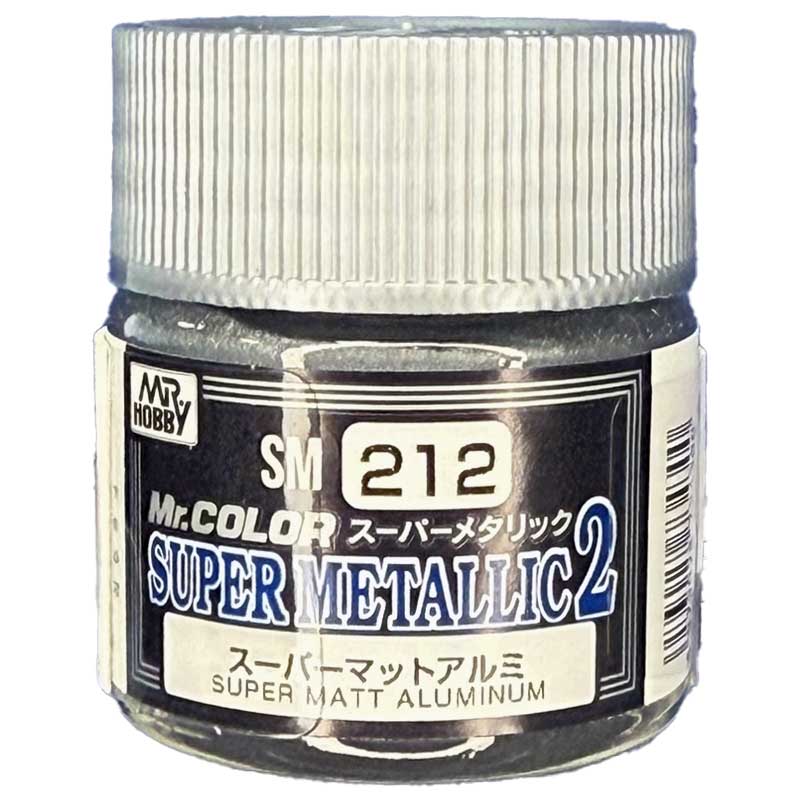 Mr Hobby - Mr Colour Super Metallic II - Super Matt Aluminium (10ml) | SM-212