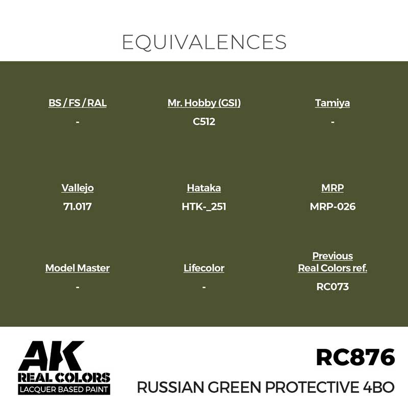AK Interactive Real Color - Russian Green Protective 4BO (17ml) RC876