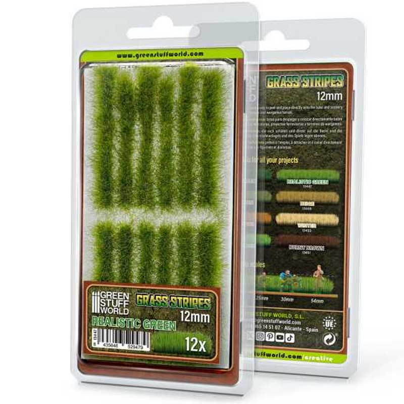 Green Stuff World - Grass Strips Realistic Green (12ml)